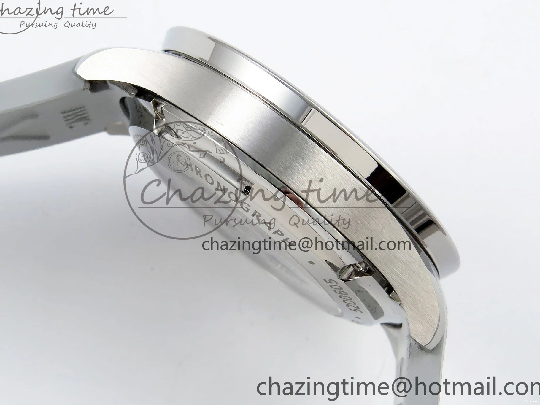 MIROTIME 0403 Portuguese Chrono IW3716 Z+F 1:1 Best Edition White Dial on Gray Rubber Strap A WrinkleFree 7014